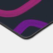 Kronkelige gelukkige regenboog bureaumat (Hoek)