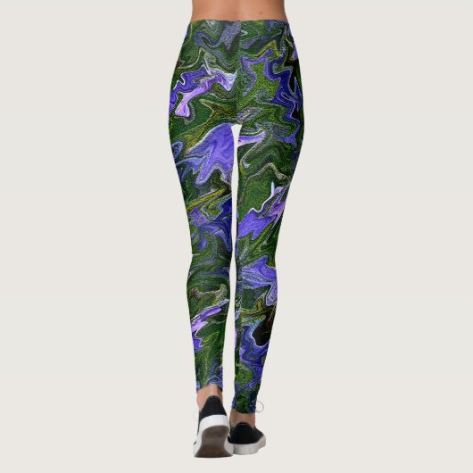 Kronkelige irissen....... leggings (Achterkant)
