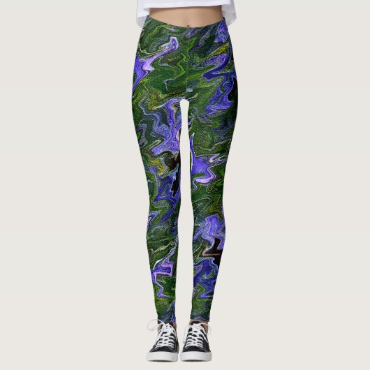 Kronkelige irissen....... leggings (Voorkant)
