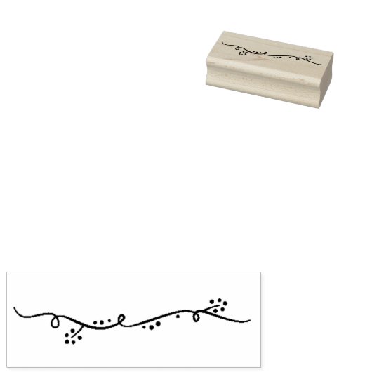 Kronkelige lijn nr. 5 rubberstempel (Gestempeld)