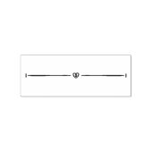 Kronkelige lijn nr. 8 rubberstempel (Afrduk)