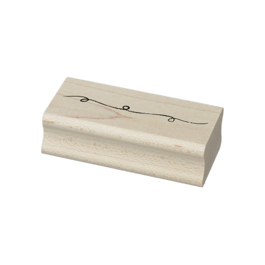 Kronkelige lijn nr. 9 rubberstempel (Stempel)