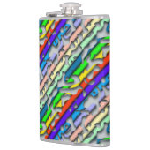 Kronkelige Lussen naadloos patroon 07 + uw backgr. Heupfles (Links)