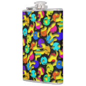 Kronkelige Lussen naadloos patroon 09 + uw backgr. Heupfles (Links)