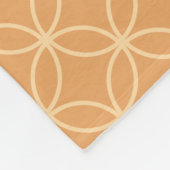 Kronkels voor sinaasappel- en perzikcrème met abri fleece deken (Hoek)