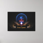 Krono Dynamic Fantasy Fractal Art van Xzendor7 Canvas Afdruk (Voorkant)