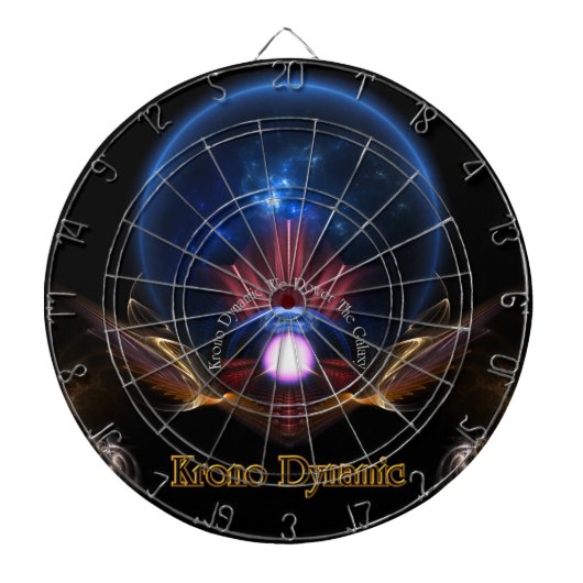 Krono Dynamic Fractal Art Dart Board Dartbord (Voorkant)