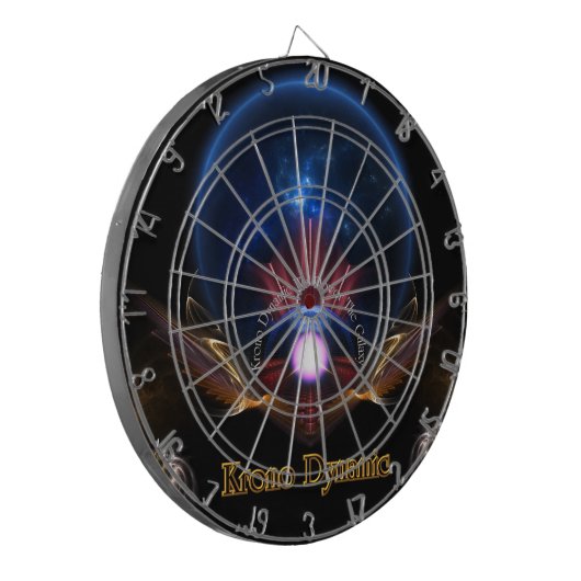 Krono Dynamic Fractal Art Dart Board Dartbord (Voorkant Links)