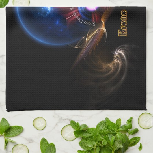 Krono Dynamic Fractal Art Kitchen Towel Theedoek (Gevouwen)