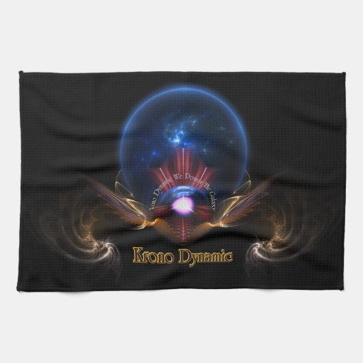 Krono Dynamic Fractal Art Kitchen Towel Theedoek (Horizontaal)