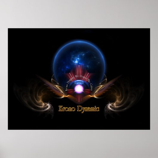 Krono Dynamic Fractal Art Poster (Voorkant)