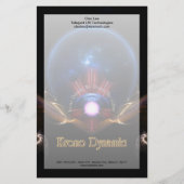 Krono Dynamic Fractal Art Stationery Briefpapier (Voorkant)
