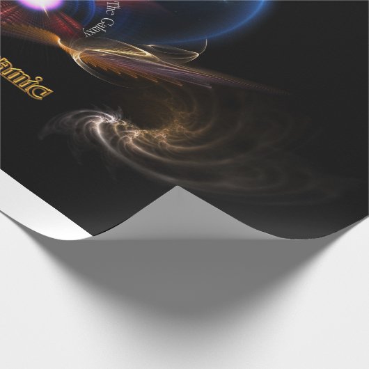 Krono Dynamic Fractal Art Wrapping Paper Cadeaupapier (Hoek)