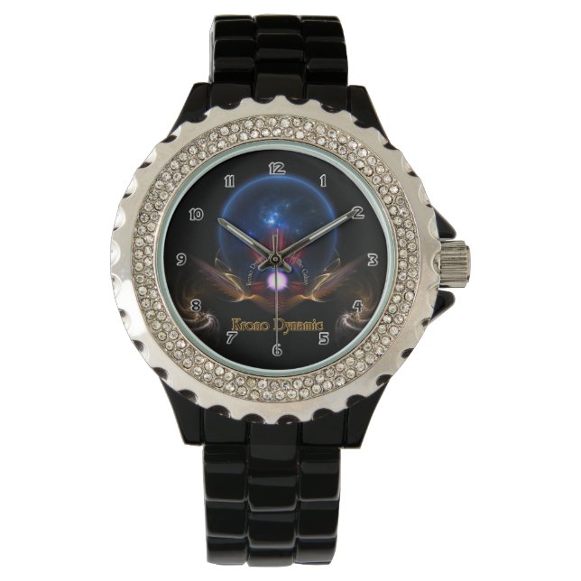 Krono Dynamic Fractal Art Wrist Watch Horloge (Voorkant)
