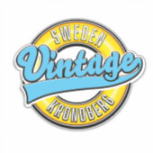 Kronoberg Zweden Vintage stijl logo  Sticker (Voorkant)