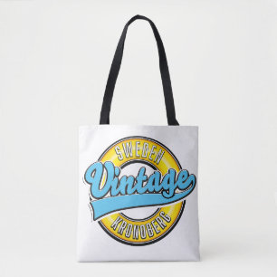 Kronoberg Zweden Vintage stijl logo Tote Bag