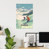 Kronplatz Italië Skigebied Reisposter Poster (Thuiskantoor)