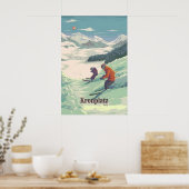 Kronplatz Italië Skigebied Reisposter Poster (Keuken)
