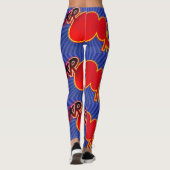 Kroom Rood en zwart Action Bubble — Gedresseerd de Leggings (Achterkant)