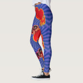 Kroom Rood en zwart Action Bubble — Gedresseerd de Leggings (Links)