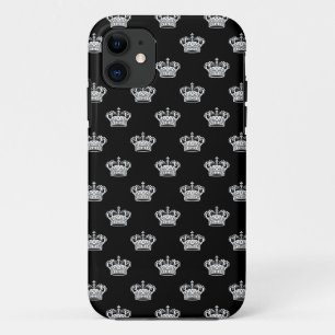 Kroon 01 - Wit op zwart iPhone 11 Hoesje