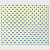 Kroon 01 - Zeemacht op Bleek geel Cadeaupapier (Vlak)