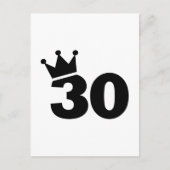 Kroon 30ste verjaardag briefkaart (Voorkant)