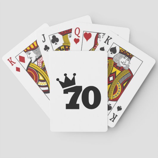 Kroon 70e verjaardag speelkaarten (Achterkant)