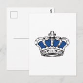 Kroon - blauw briefkaart (Voorkant / Achterkant)