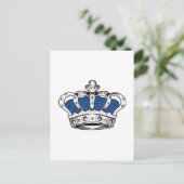 Kroon - blauw briefkaart (Staand voorkant)