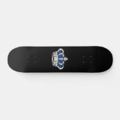 Kroon - blauw persoonlijk skateboard (Horizontaal)