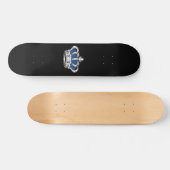 Kroon - blauw persoonlijk skateboard (Horizontaal)