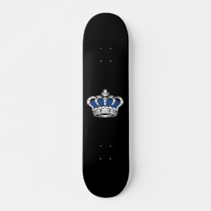 Kroon - blauw persoonlijk skateboard