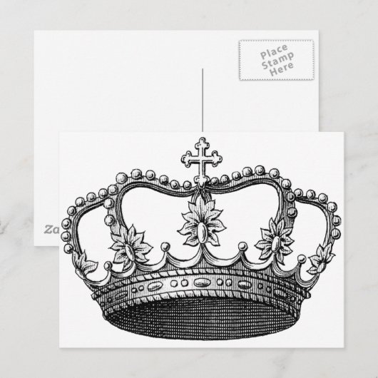 kroon briefkaart (Voorkant / Achterkant)