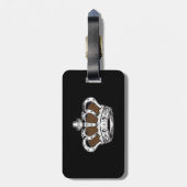 Kroon - Bruin Bagagelabel (Achterkant verticaal)