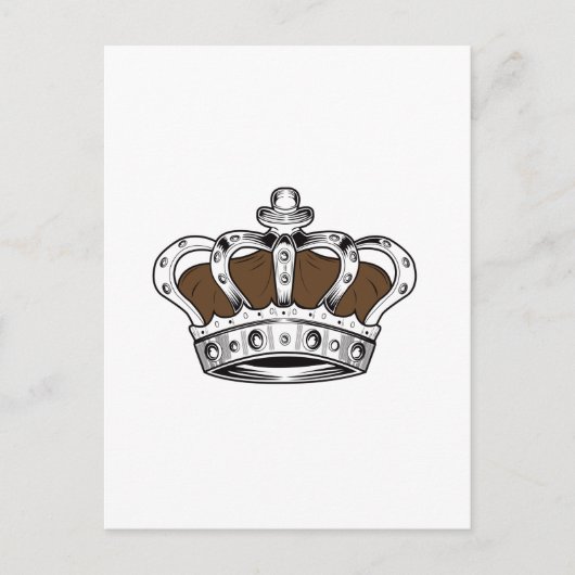 Kroon - Bruin Briefkaart (Voorkant)