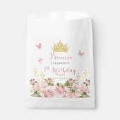 Kroon | Butterflies Floral Princess 1st Birthday Bedankzakje (Voorkant)