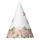 Kroon | Butterflies Floral Princess 1st Birthday Feesthoedjes (Achterkant)