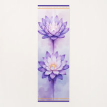 Kroon Chakra Yoga Mat – Paarse Lotus Energie Uitli