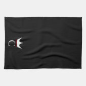 Kroon Chef Monogram Zwart Wit Theedoek (Horizontaal)