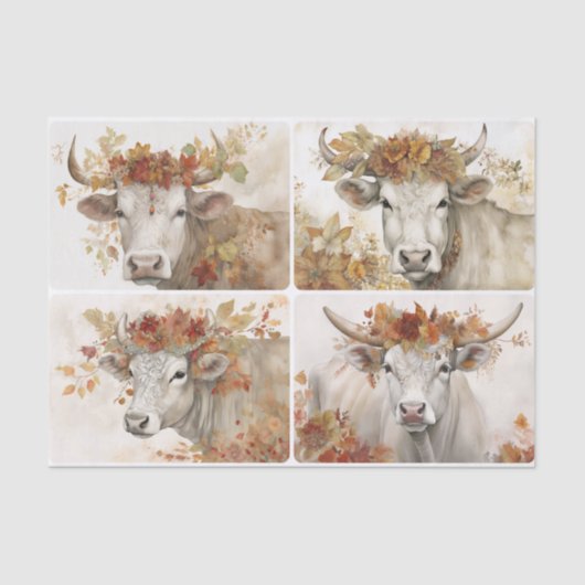 Kroon der bladeren tissuepapier (Voorkant)