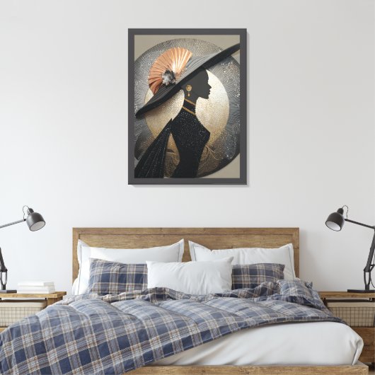 KROON ELEGANTIE #1 CANVAS AFDRUK (Insitu (Slaapkamer))