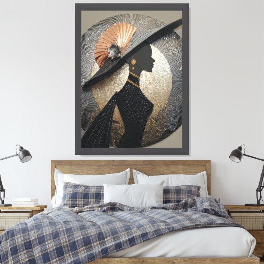 KROON ELEGANTIE #1 CANVAS AFDRUK (Insitu (Slaapkamer))