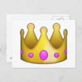 Kroon - Emoji Briefkaart (Voorkant / Achterkant)