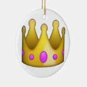 Kroon - Emoji Keramisch Ornament (Rechts)