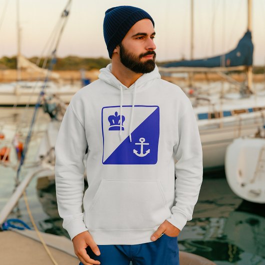 Kroon en anker hoodie