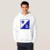 Kroon en anker hoodie (Voorkant volledig)