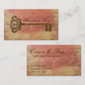  kroon en belangrijke elegante Visitekaartjes Pink (Voorkant / Achterkant)