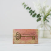  kroon en belangrijke elegante Visitekaartjes Pink (Staand voorkant)