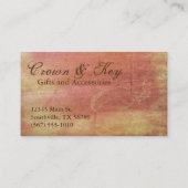  kroon en belangrijke elegante Visitekaartjes Pink (Achterkant)